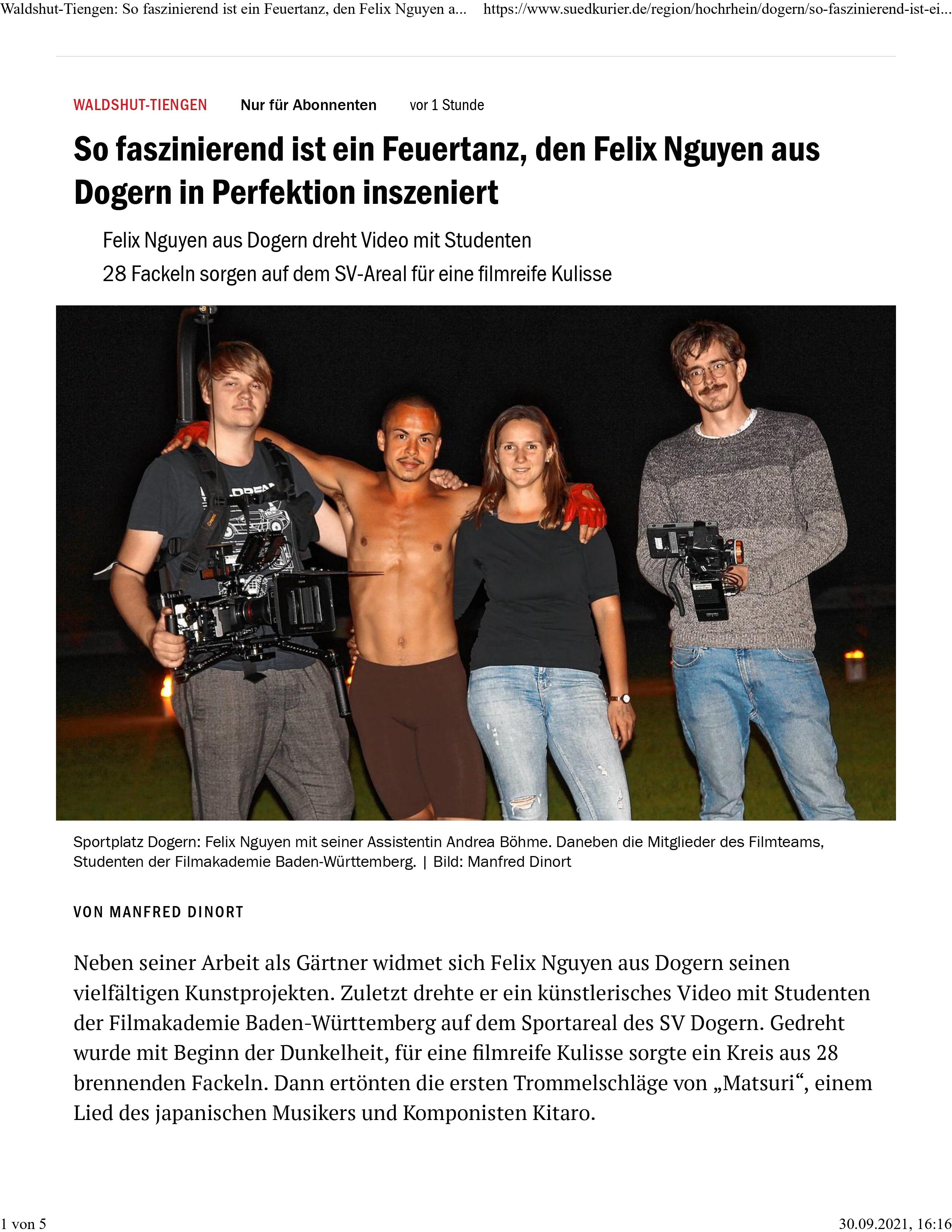 Feuertanz Südkurier